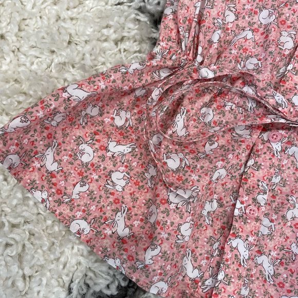 CATH KIDSTON ladies pink rabbit bunny shirt Uk size 6 sleeveless sweet fitted - Picture 7 of 9